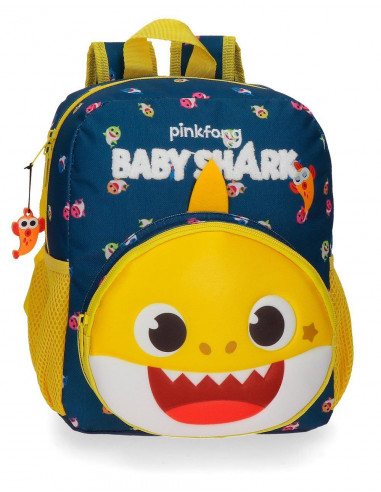 MOCHILA ADAPT. 28CM.BABY SHARK MY GOOD FRIEND